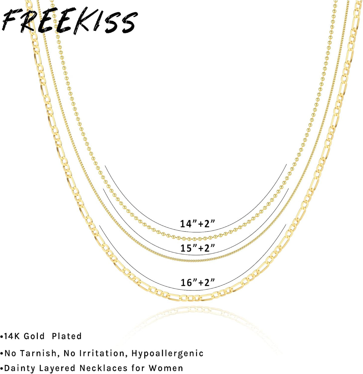 Layered Necklace Set for Women Stackable