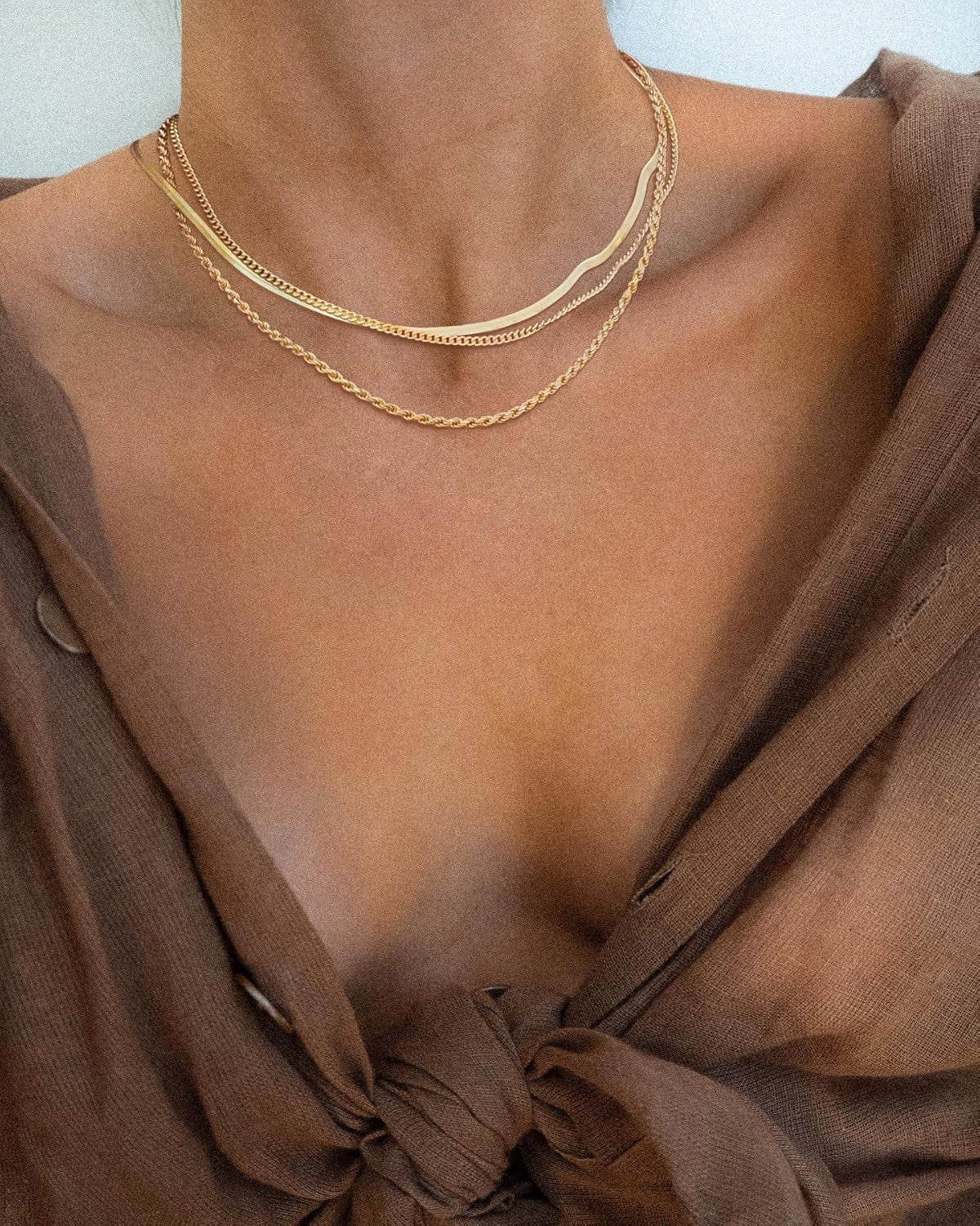 Layered Necklace Set for Women Stackable