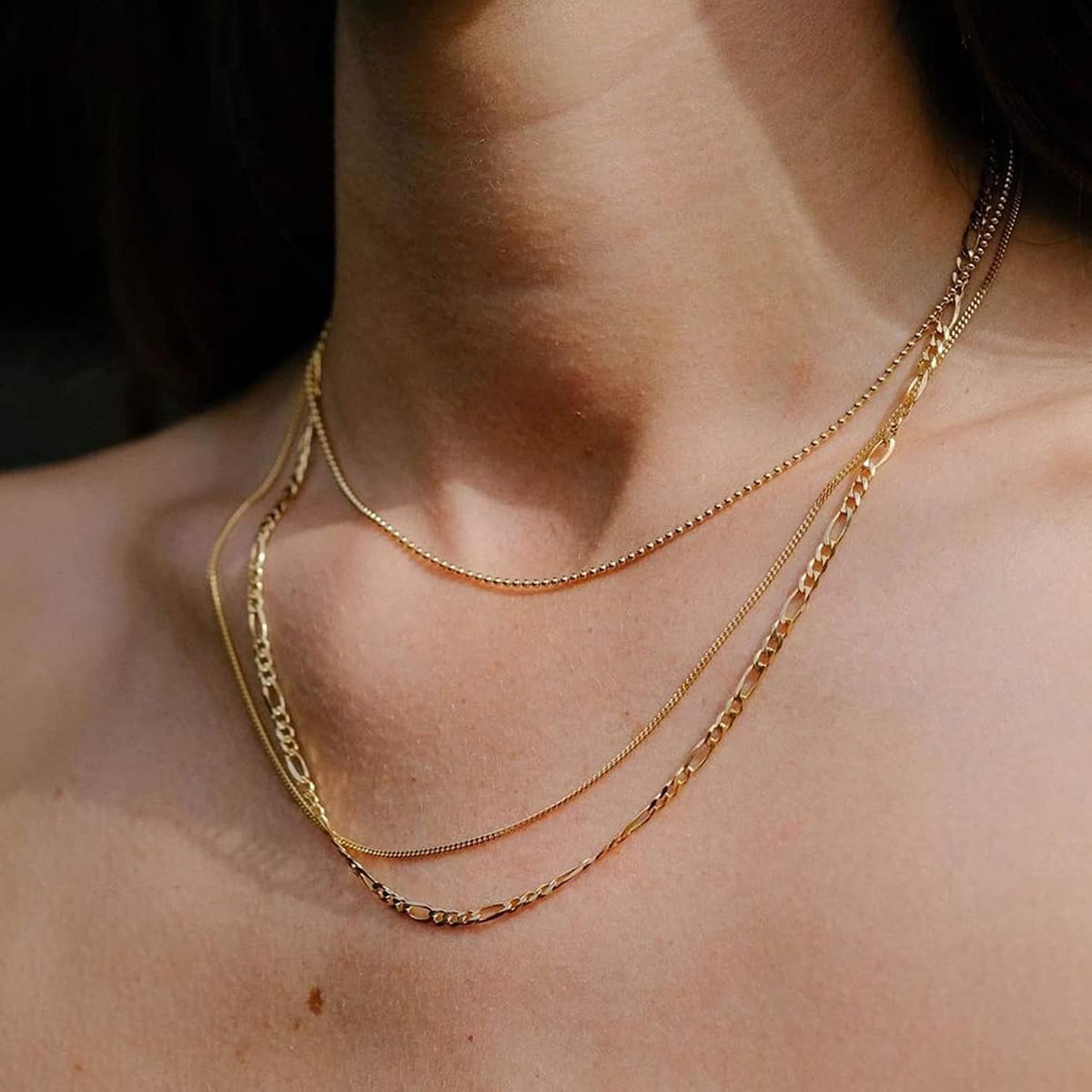 Layered Necklace Set for Women Stackable