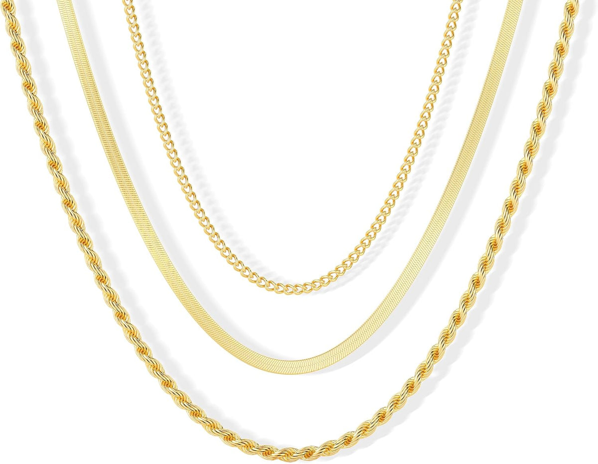 Layered Necklace Set for Women Stackable