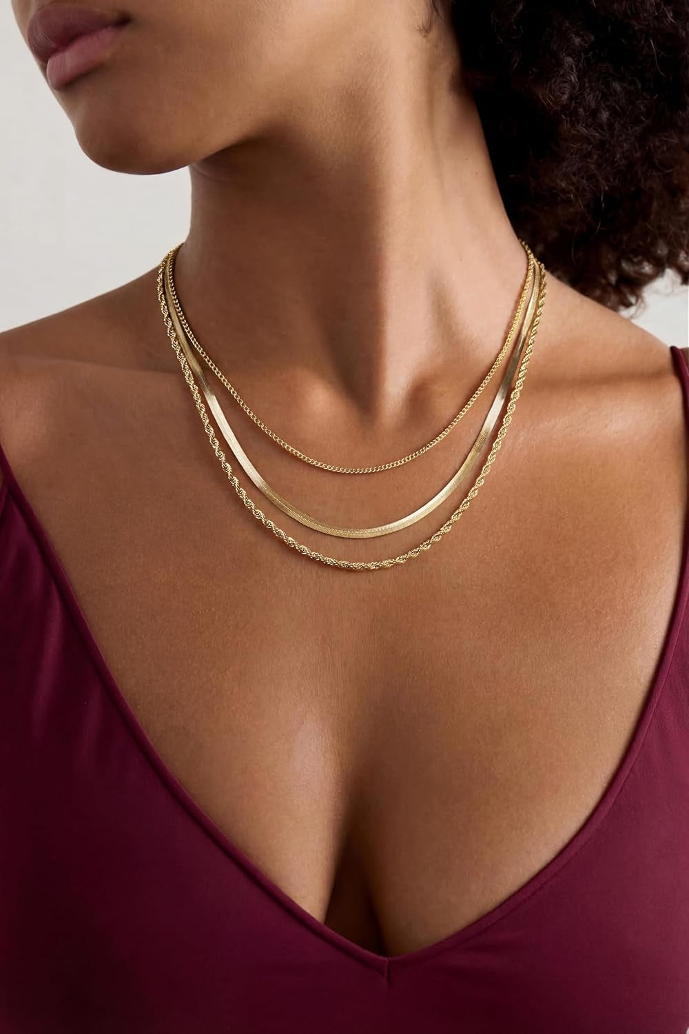 Layered Necklace Set for Women Stackable