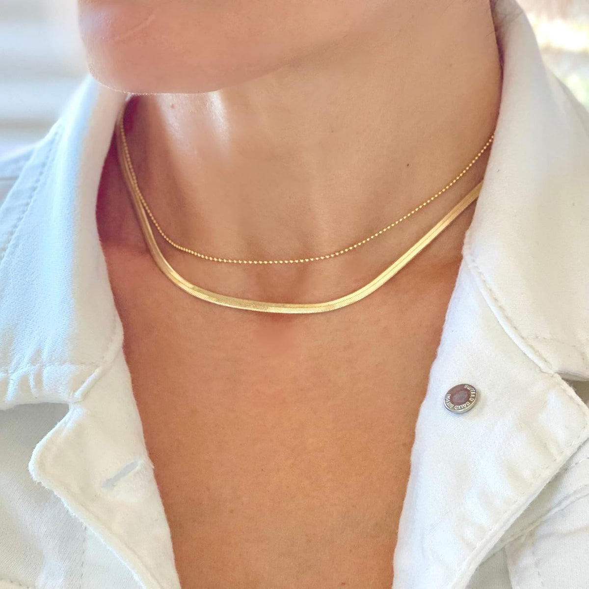 Layered Necklace Set for Women Stackable