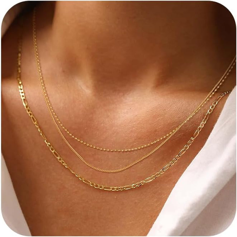 Layered Necklace Set for Women Stackable