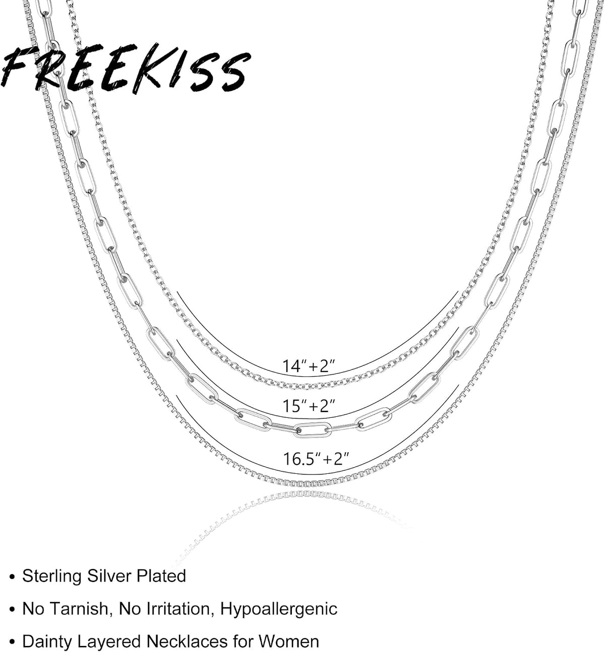 Layered Necklace Set for Women Stackable